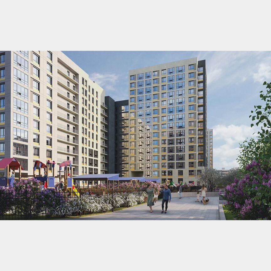 2-к. квартира, 59,1 м², 11/18 эт.