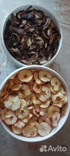 Домашняя консервация. Сушёные яблоки, грибы