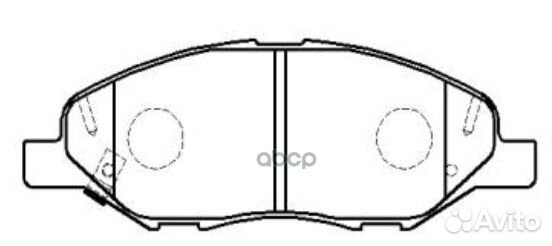 CKN-27 Колодки тормозные дисковые перед