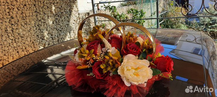 Украшение на свадебную машину