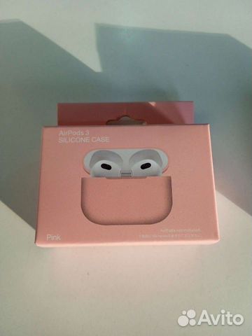 Силиконовый чехол для AirPods3 розовый
