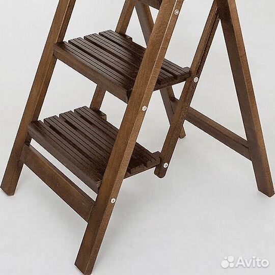 Стремянки деревянные из бука микки 3 ступени, цвет