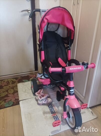 Детский велосипед коляска kreiss