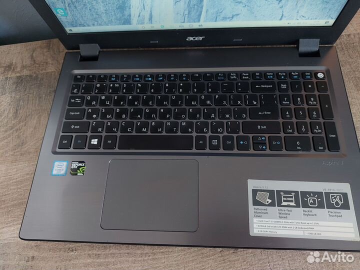 Игровой ноутбук Acer i5/8gb/GTX950m
