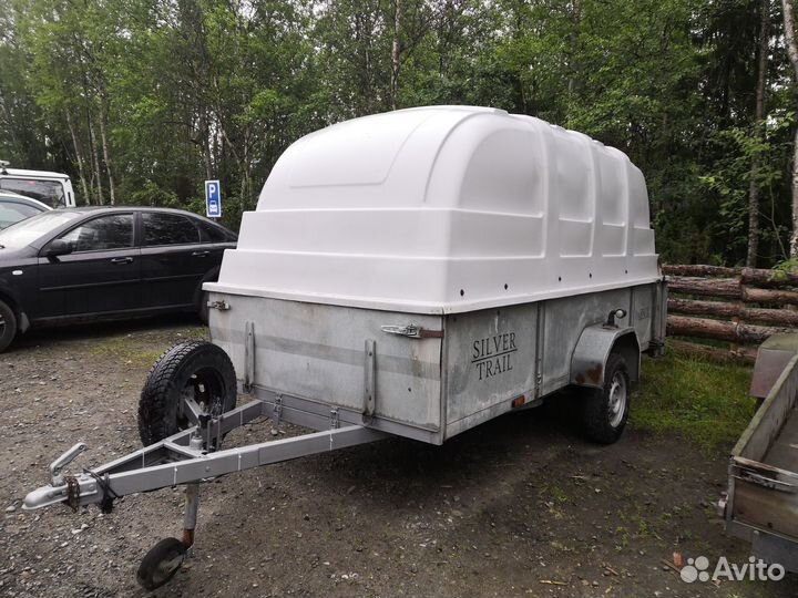 Финский прицеп 3,5х1,5 с пластиковой крышкой