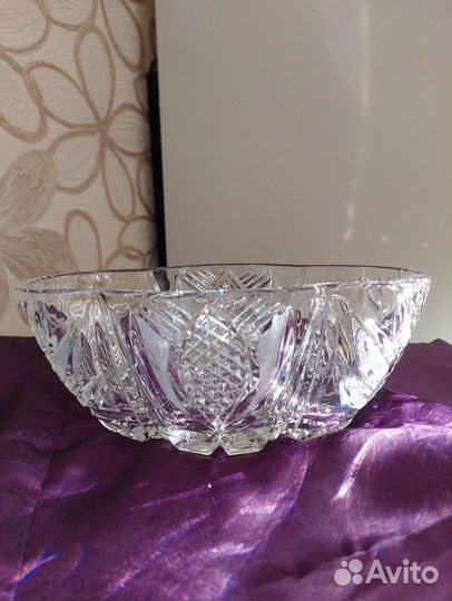 Салатник хрустальный СССР