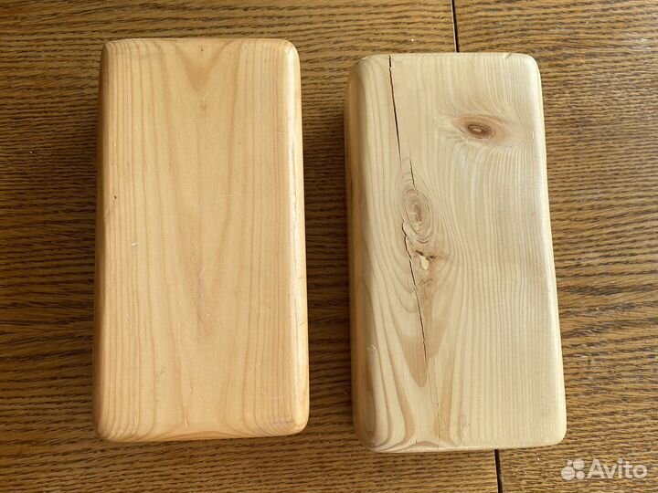 Кирпичики для йоги деревянные 2 шт