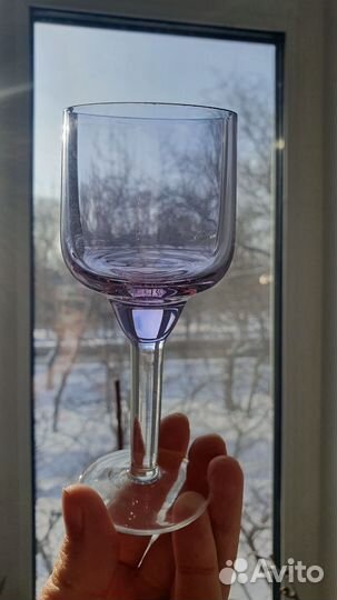Рюмки бокалы сиреневое неодимовое стекло