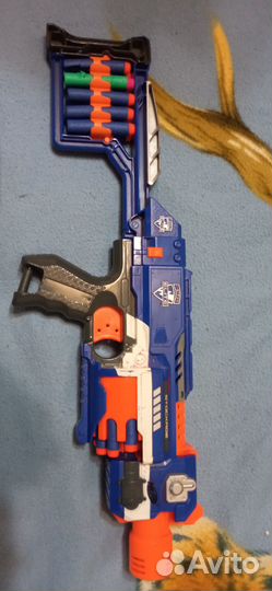 Бластер Нёр с мягкими пулями, работает от батареек