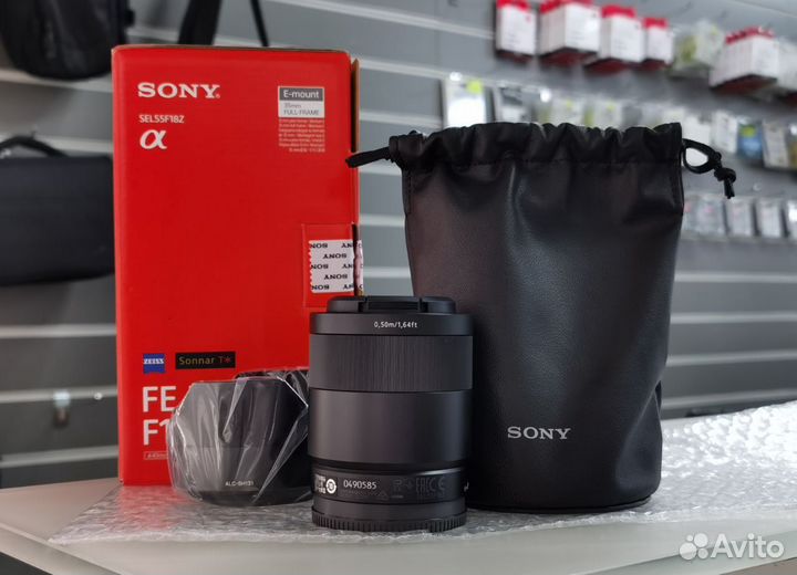 Sony T* 55mm f/1.8 ZA новый,гарантия,обмен