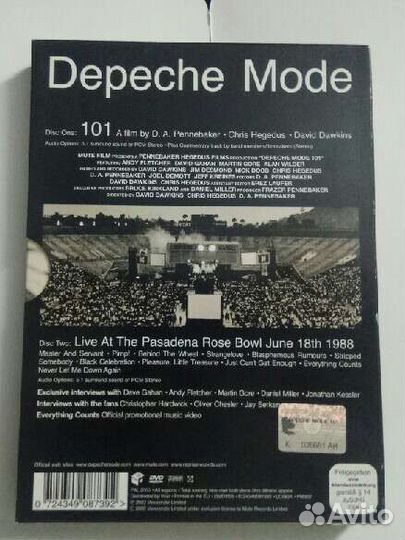 Depeche mode 101 Video 2- DVD set