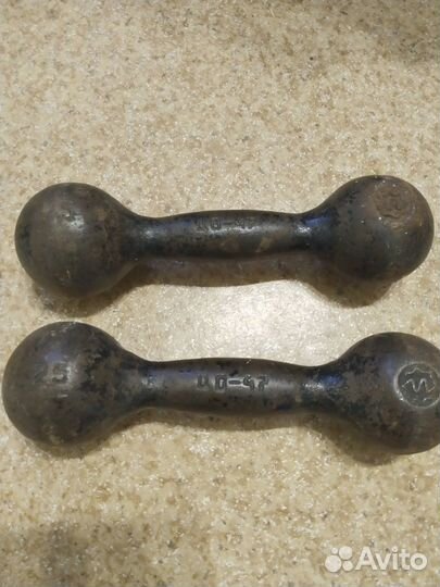 Гантели чугунные СССР 2,5 кг