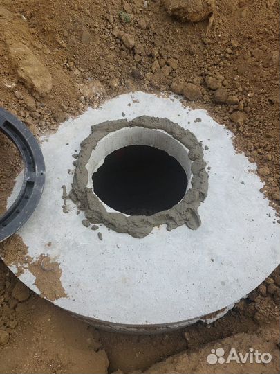Установка септика из бетонных колец любой сложност