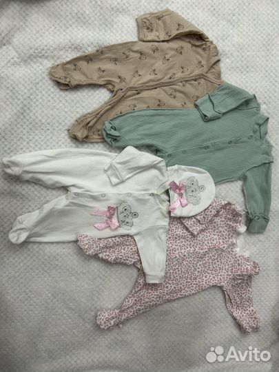 Одежда для новорожденных пакетом 50-62