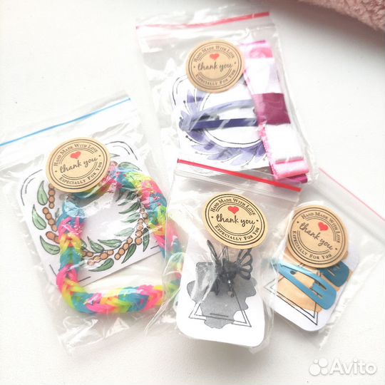 Бантики заколки резинки