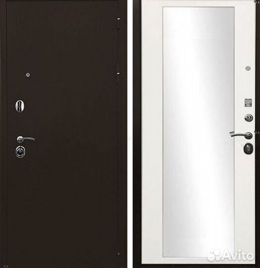 Дверь входная Троя цвет Бежевый шумо-изоляционная