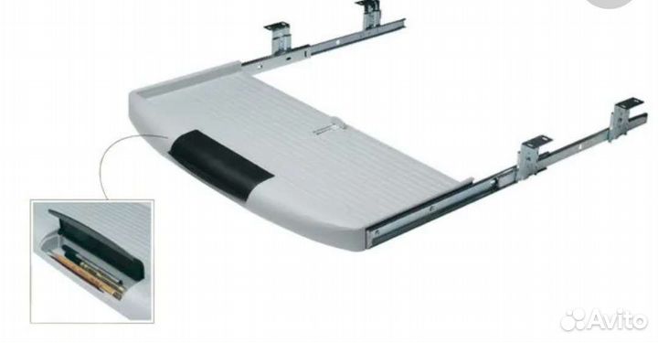 Выдвижная полка под клавиатуру с креплением