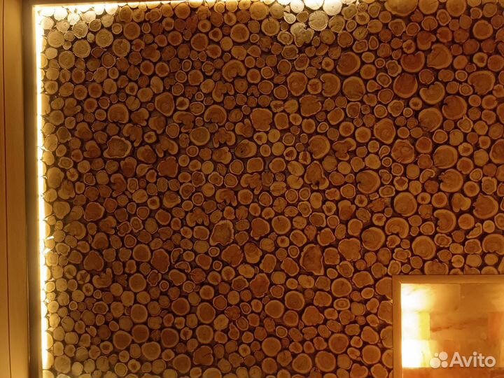 Панно из можжевельника для бани