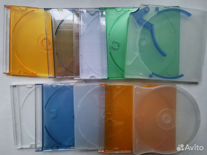 Бокс футляр коробка slim CD/ DVD дисков