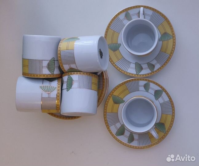 Кофейный сервиз (клеймо улитка с домиком)