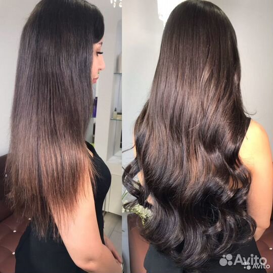 Наращивание волос, волосы в наличии