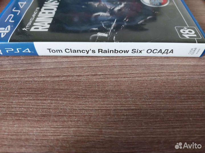 Диск на ps4 Tom Clancy's Rainbow Six осада
