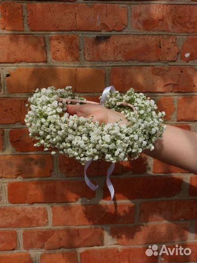 Венок/букет/композиция из гипсофилы