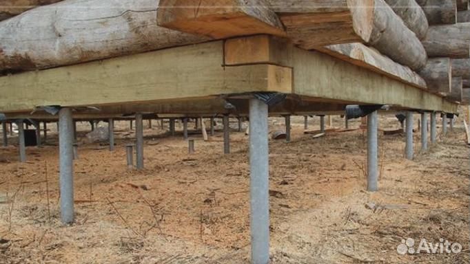 Установка Винтовых сваи