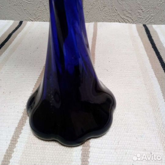 Ваза для цветов цветное стекло СССР