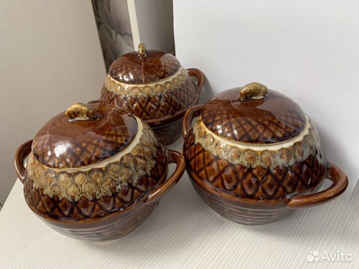 Глиняные горшки для запекания