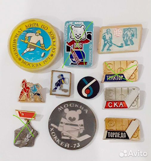 Значки спорт, хоккей
