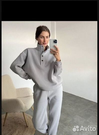 Спортивный костюм женский на флисе 46