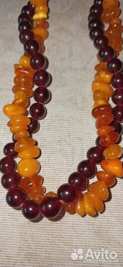 Янтарные бусы СССР