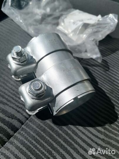 Муфта глушителя с 2-мя хомутами