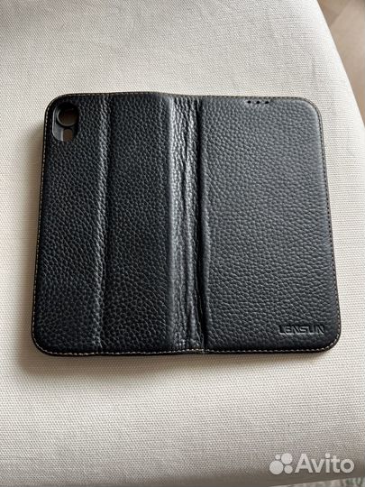 Кожаный чехол - книжка для айфон XR