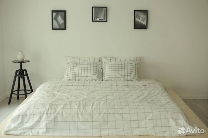 Вареный хлопок в клетку постельное белье пошив