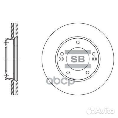 Диск тормозной KIA sorento (JC) 2.4-3.5 02