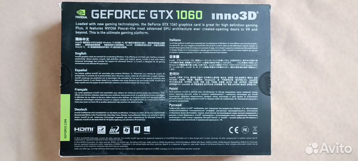 Nvidia GeForce GTX 1060 Inno3D 6GB Gaming OC