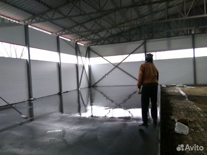 Промышленные полы Полимерные работы