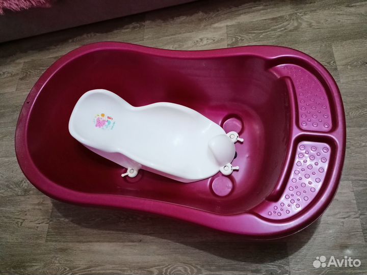 Ванночка для купания с горкой