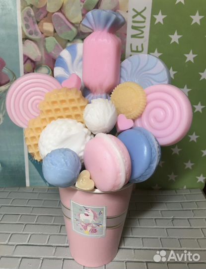 Сладкий букет,мыло ручной работы