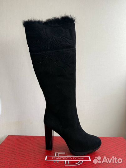 Сапоги женские зимние замшевые 39 размер