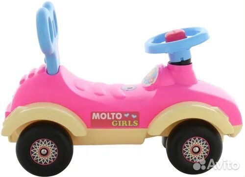 Машина-каталка для девочек Сабрина со звуком