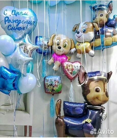 Воздушные гелиевые шары на день рождения