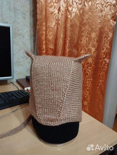 Шапка чепчик с ушками