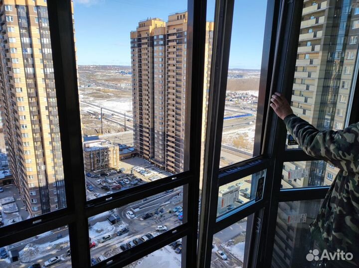 Замена холодного фасадного остекления на тёплое