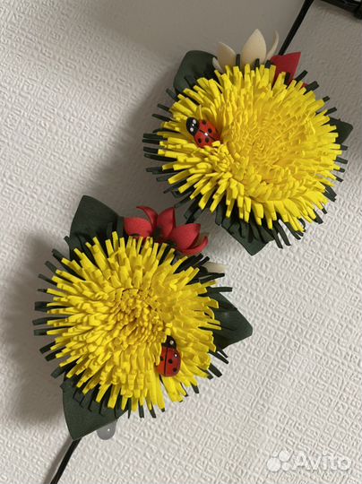 Одуванчики резинки для волос