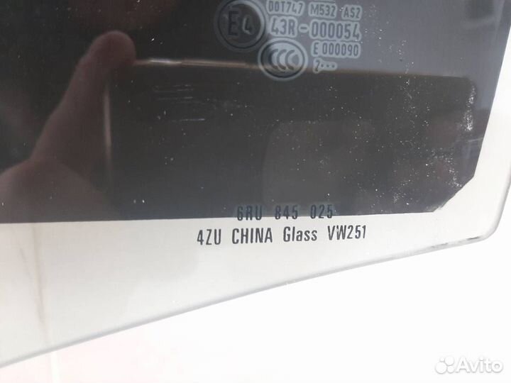 Стекло двери задней левой Volkswagen Polo Sed RUS