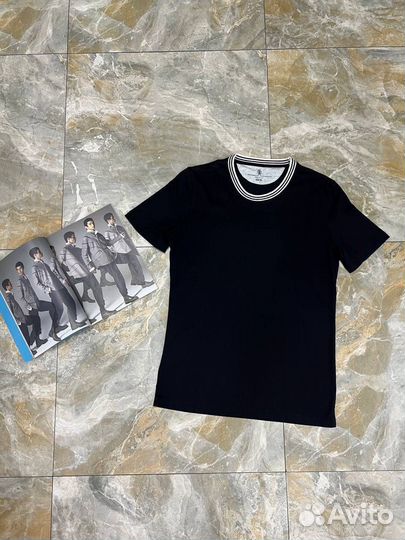 Хлопковая футболка мужская Brunello cucinelli