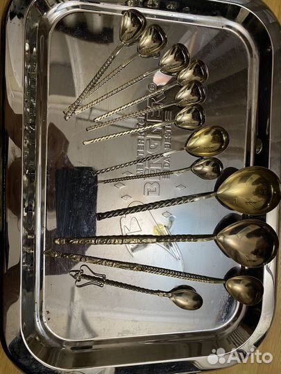 Ложки мельхиор разное по карусели